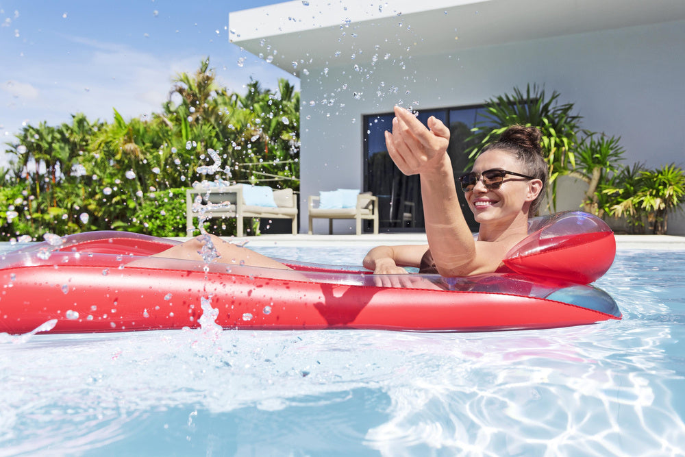 Pripučiamas plaukimo čiužinys, raudonas „Bestway“ 43103