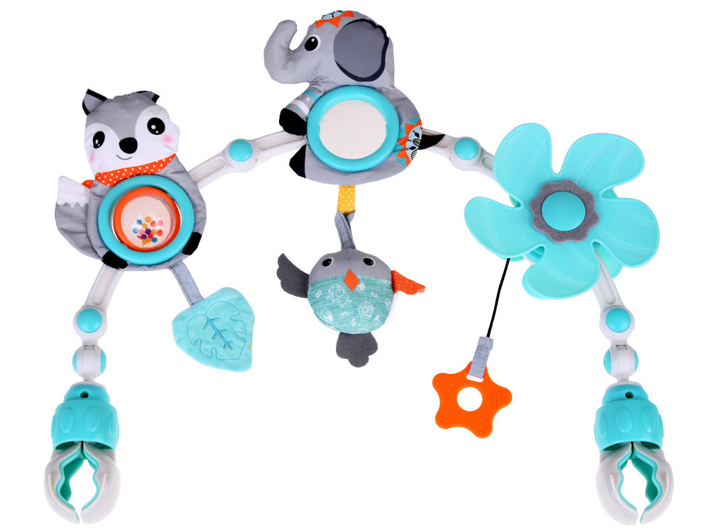 Pakabinami žaislai vaikiškai lovelei, mėlynas