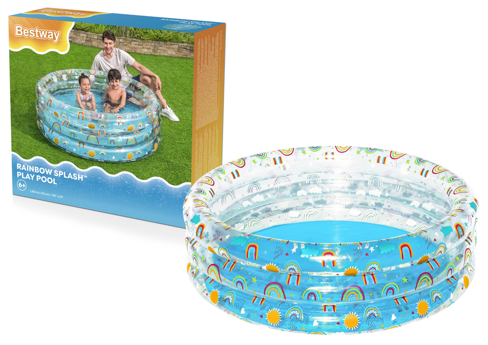 Pripučiamas baseinas su vaisių motyvais 150x53cm, Bestway 51045