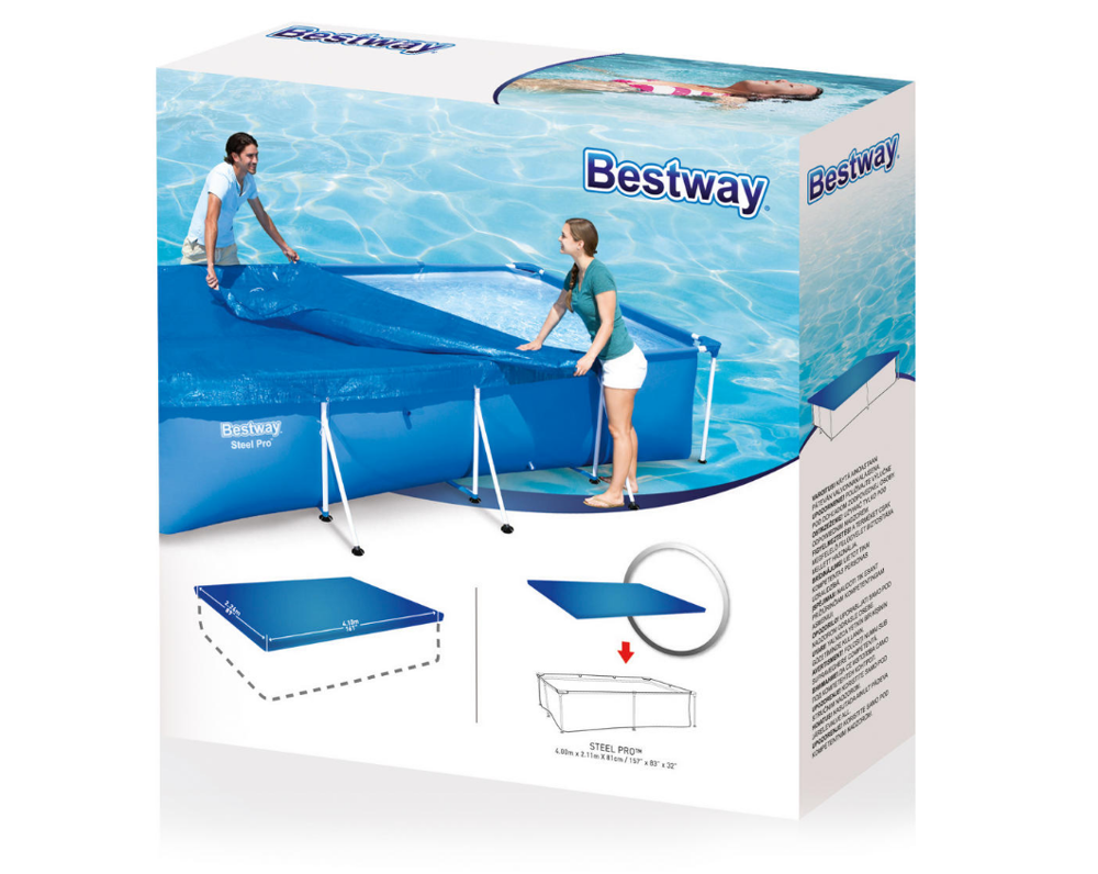 Baseino uždangalas 400x211 cm „Bestway“ 58107