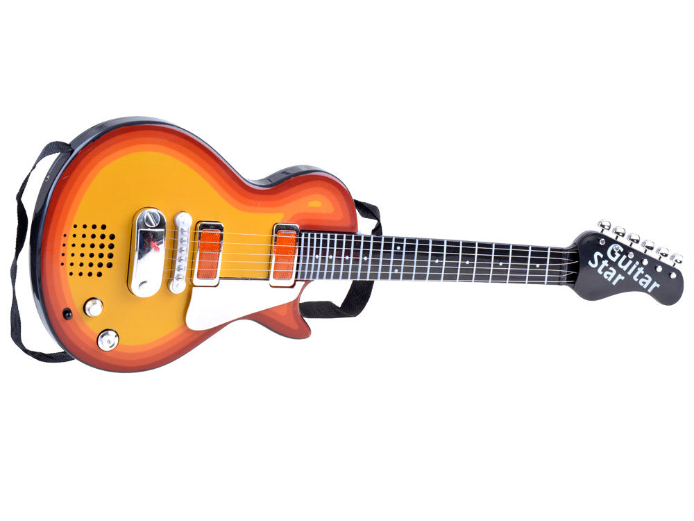 Elektrinė gitara vaikams su reguliuojamu dirželiu ir šviesos efektais