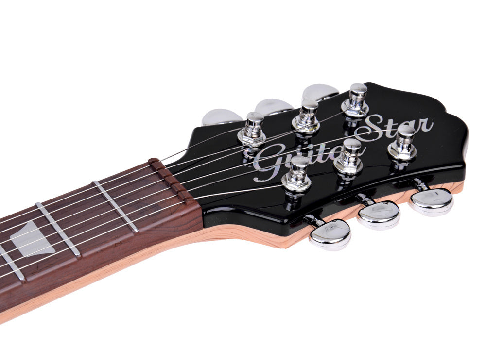 Elektrinė gitara su reguliuojamu dirželiu vaikams, juoda