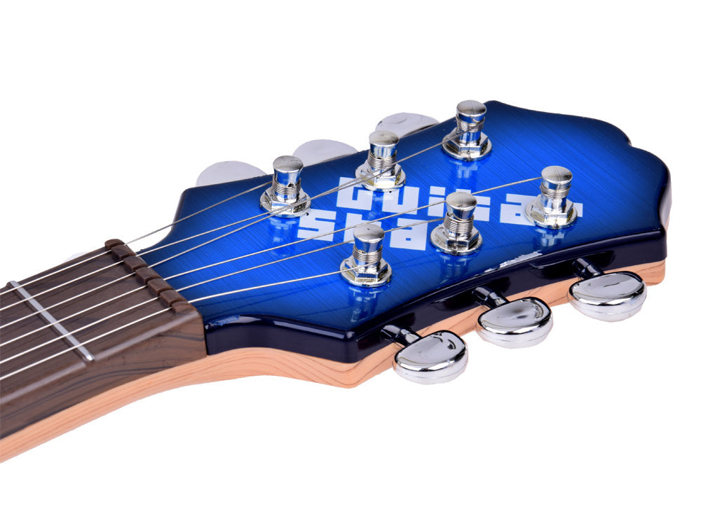 Elektrinė gitara vaikams su mikrofonu ir stiprintuvu, mėlyna