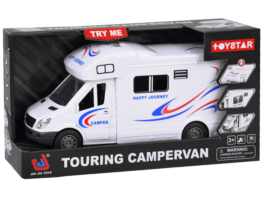 Žaislinis kemperis kelionėms su garso ir šviesos efektais