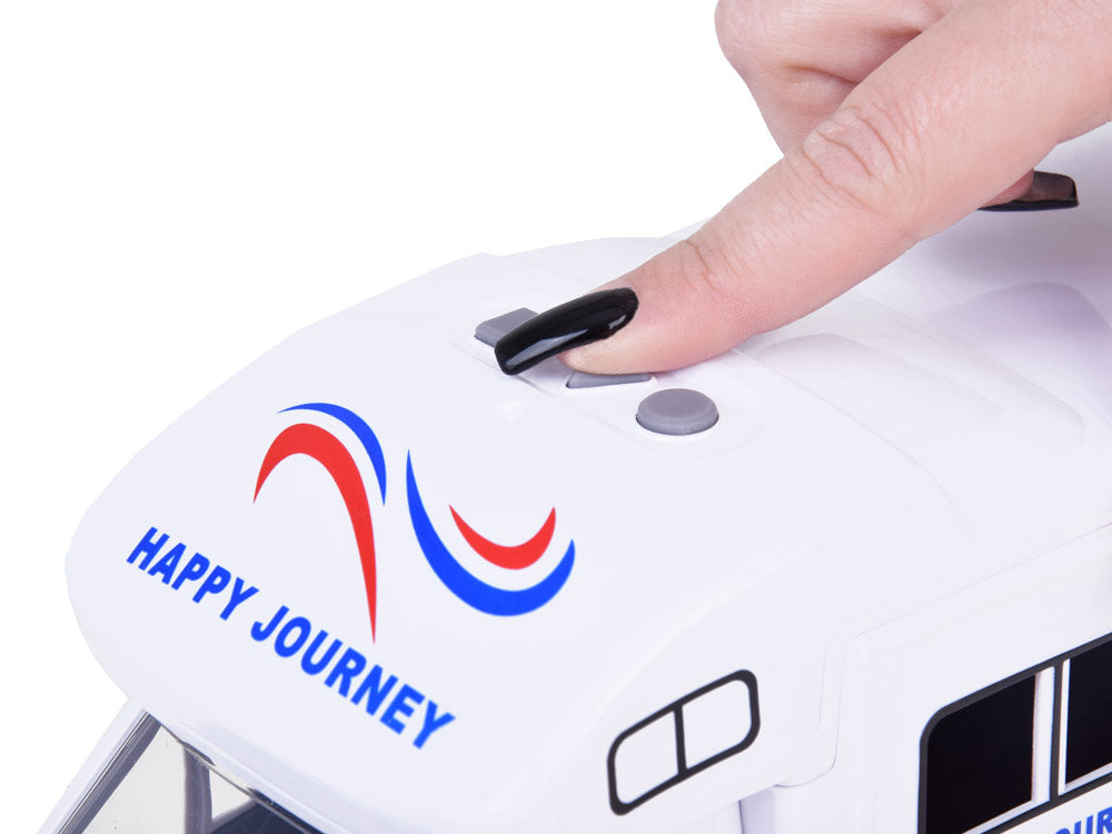 Žaislinis kemperis kelionėms su garso ir šviesos efektais