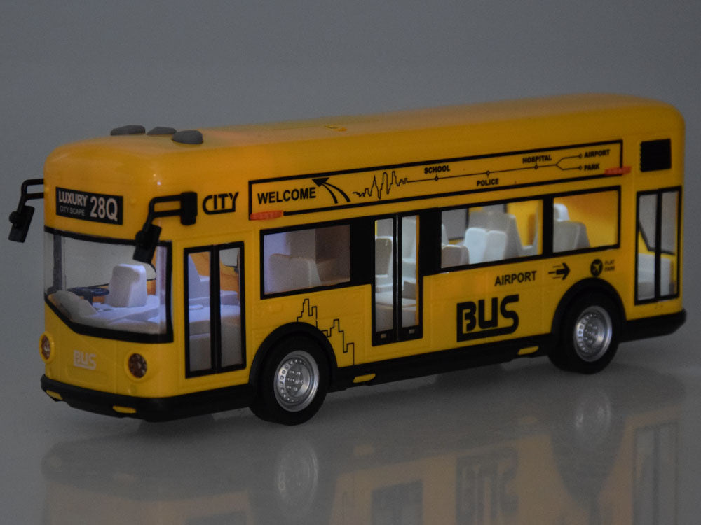 Žaislinis keleivinis autobusas su garso ir šviesos efektais