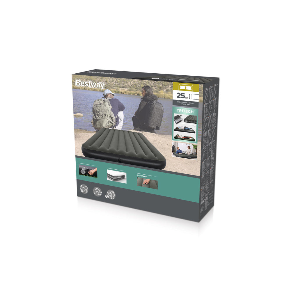 Pripučiamas dvivietis čiužinys 203×152×25cm, Bestway 6713N