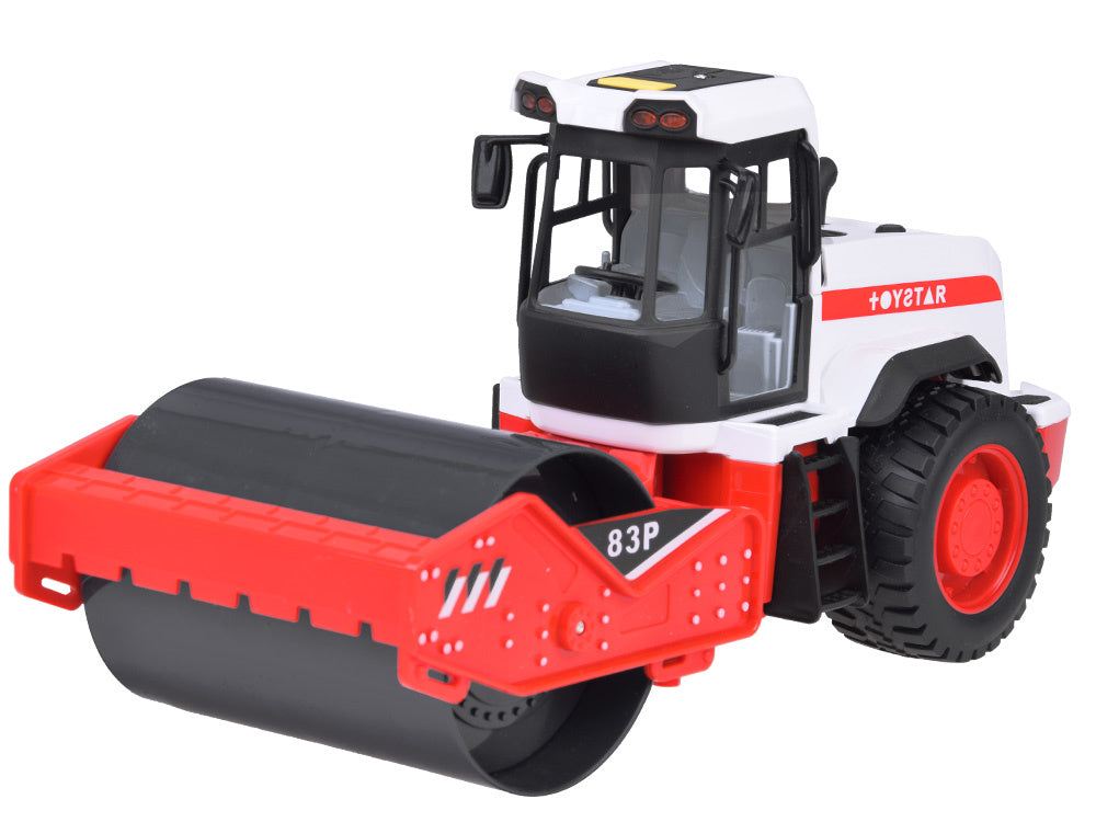 Žaislinė kelio mašina su volu, garso ir šviesos efektais