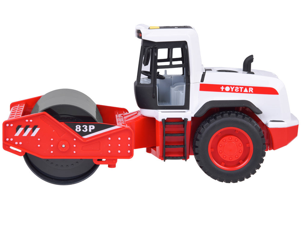 Žaislinė kelio mašina su volu, garso ir šviesos efektais