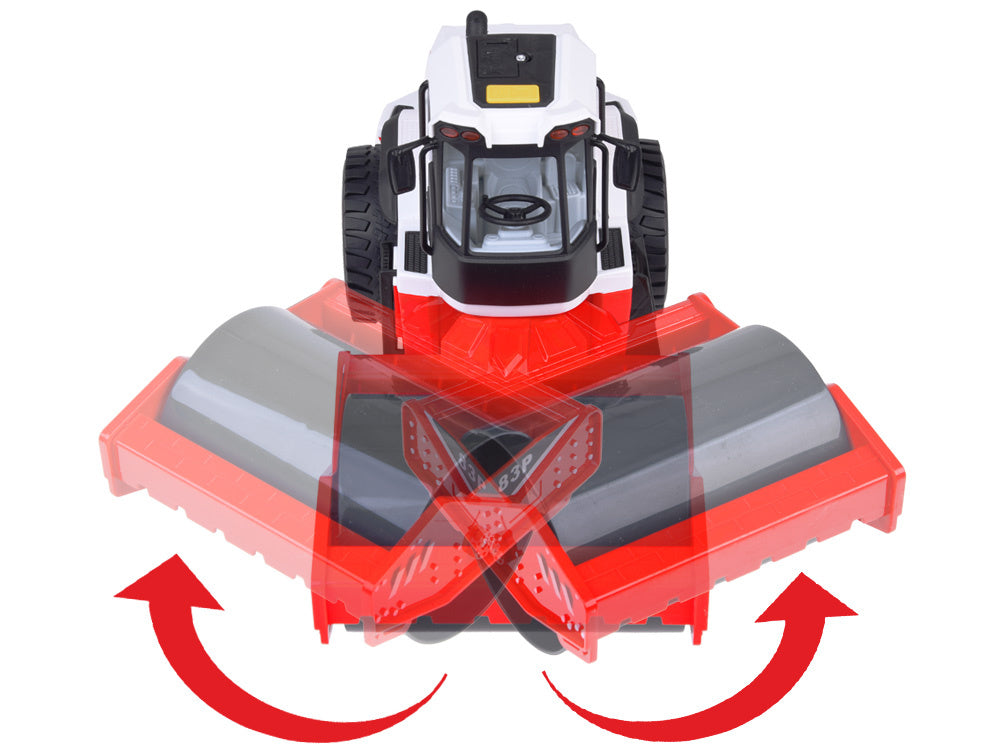 Žaislinė kelio mašina su volu, garso ir šviesos efektais