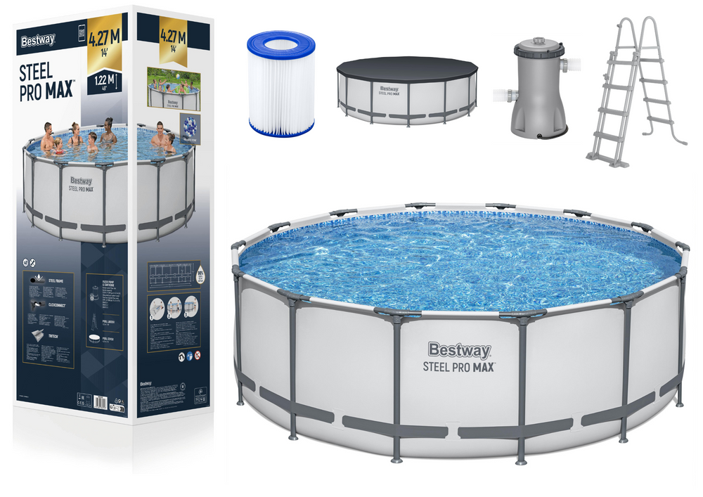 Karkasinis sodo baseinas su priedais 427x122cm, Bestway 5612X