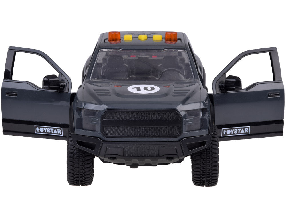 Žaislinis pikapo ir motociklo rinkinys su garso ir šviesos efektais