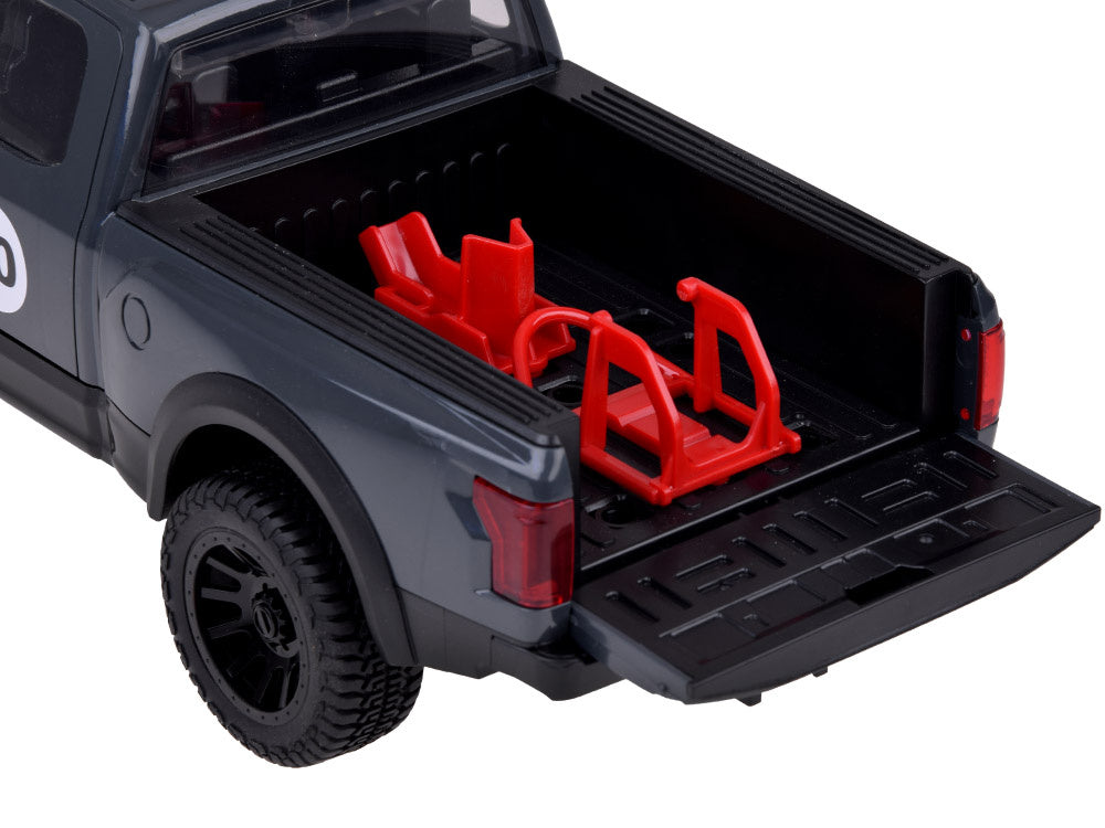 Žaislinis pikapo ir motociklo rinkinys su garso ir šviesos efektais