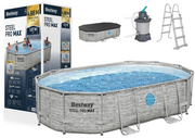 Karkasinis ovalus baseinas 427x250x100cm, Bestway 56946