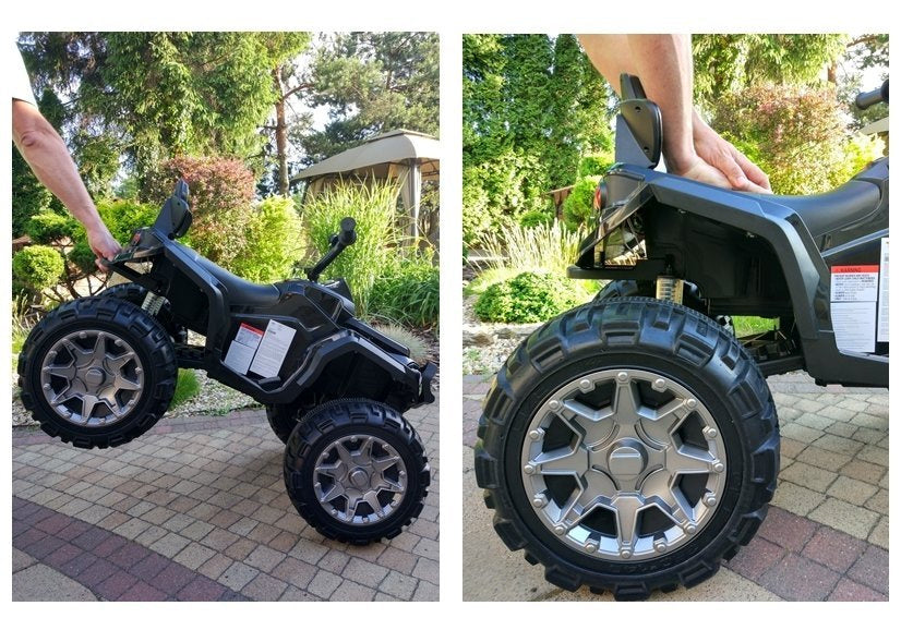 Elektrinis keturratis vaikams BMD0906, žalias