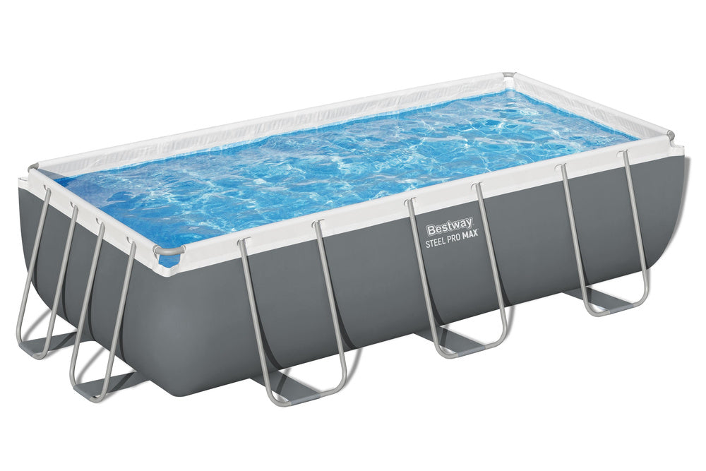 Karkasinis sodo baseinas su filtru ir kopėčiomis 404x201x100cm, Bestway 56442