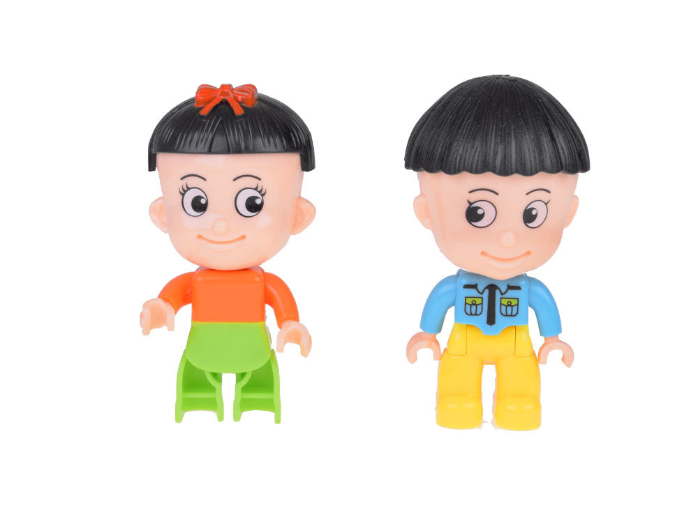 Magnetinių kaladėlių rinkinys su šviesos efektais 142 el