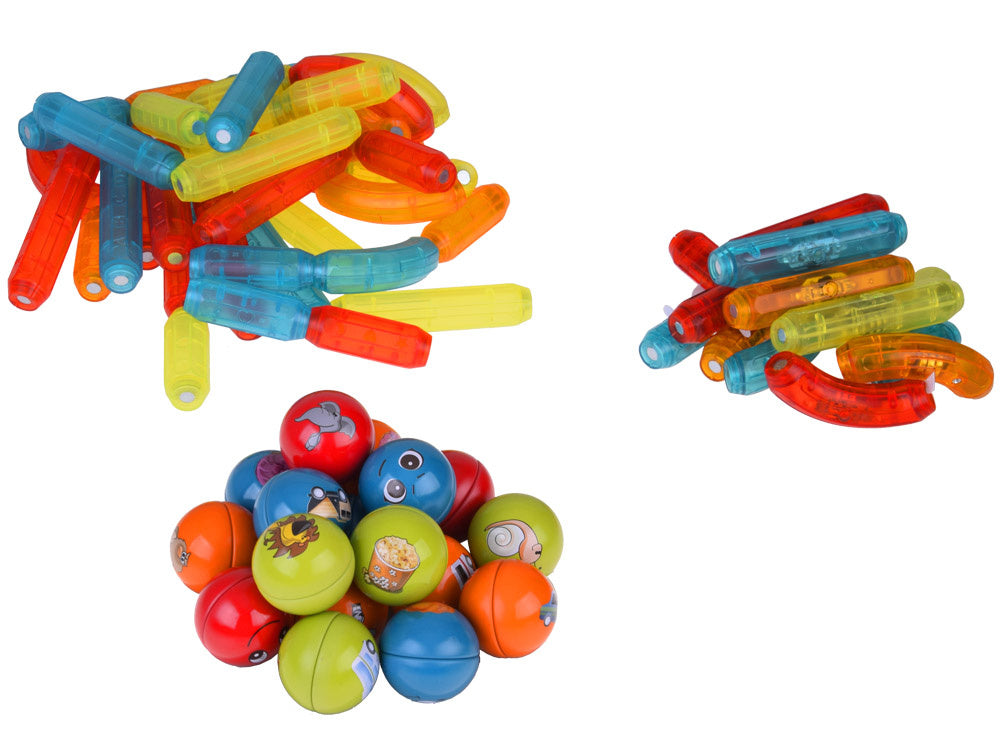 Magnetinės kaladėlės su šviesos efektais 76 el