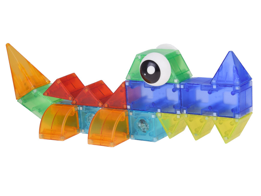 3D šviečiančios magnetinės kaladėlės 64 el.