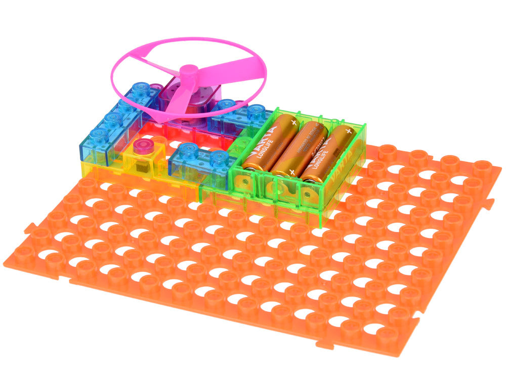 Elektroninių blokų konstravimo rinkinys „Mažasis elektrikas“