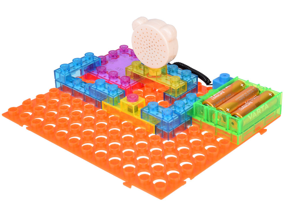 Elektroninių blokų konstravimo rinkinys „Mažasis elektrikas“