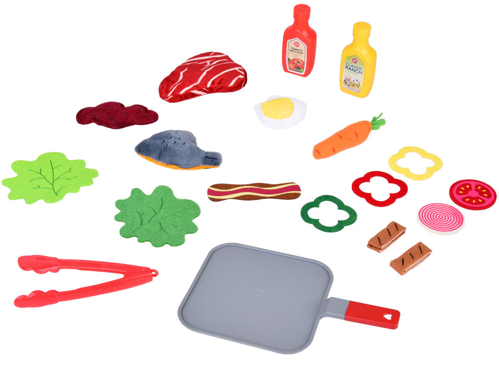 Minkštas patiekalų gaminimo rinkinys vaikams  „Sveiki pietūs tavo lėkštėje“