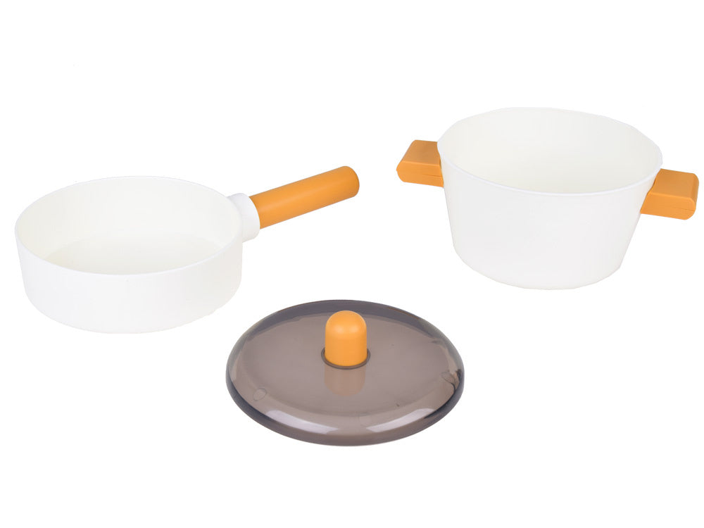 Žaislinė indukcinė viryklė su puodų, lėkščių, daržovių pjaustymo rinkiniu