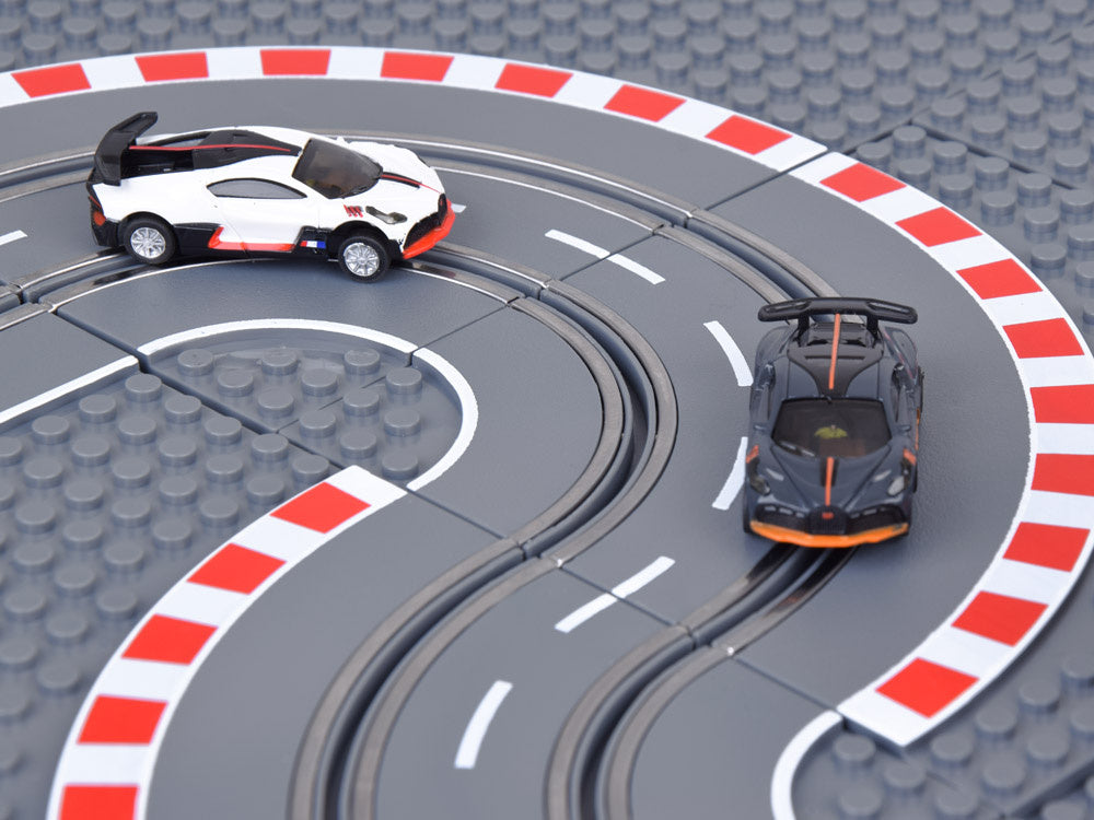 Žaislinė lenktynių trasa su 2 nuotolinio valdymo automobiliais!