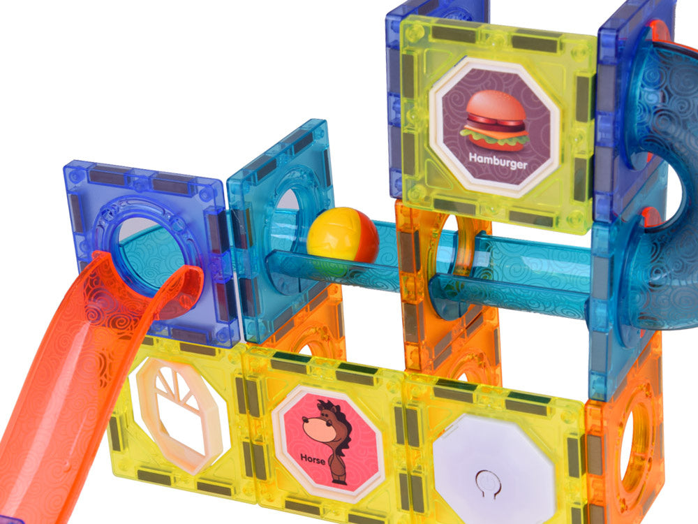 Magnetinės kaladėlės su šviesos efektais 49 el