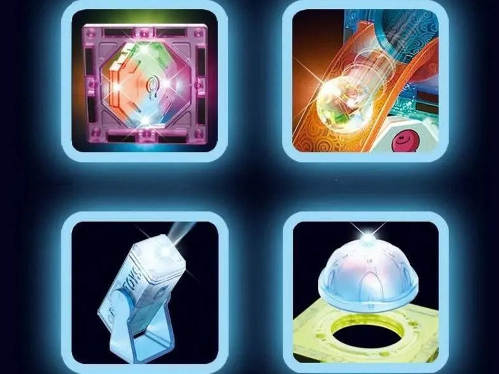 Magnetinės kaladėlės su šviesos efektais 49 el