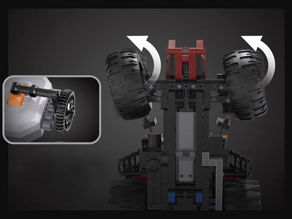 Nuotoliniu būdu valdomas konstruktoriaus rinkinys 1675 el, traktorius ir plūgas