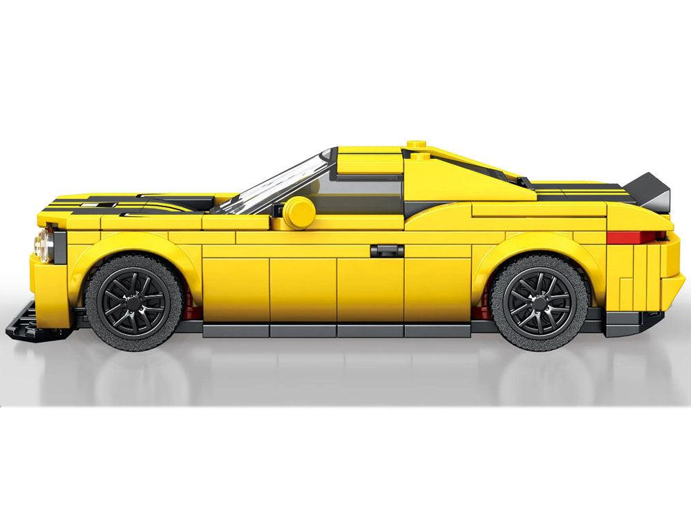 Lenktyninio geltono automobilio konstruktorius 336 el.