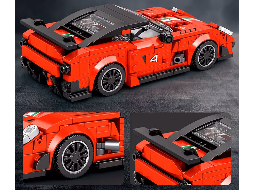 Lenktyninio raudono automobilio konstruktorius 413 el.