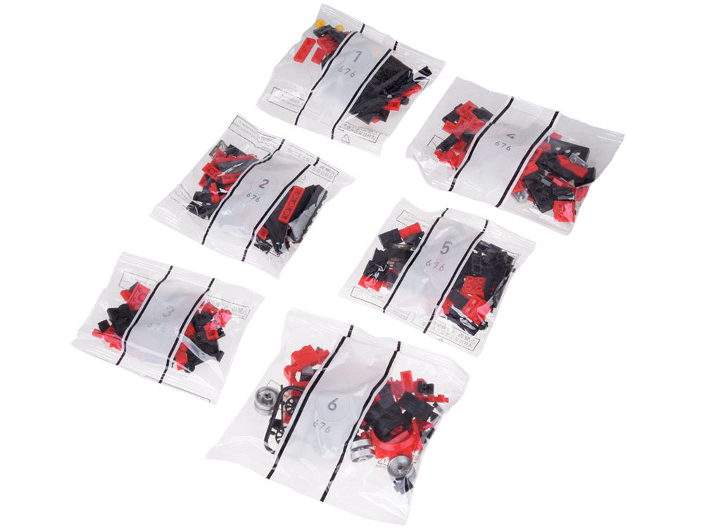 Lenktyninio raudono automobilio konstruktorius 413 el.