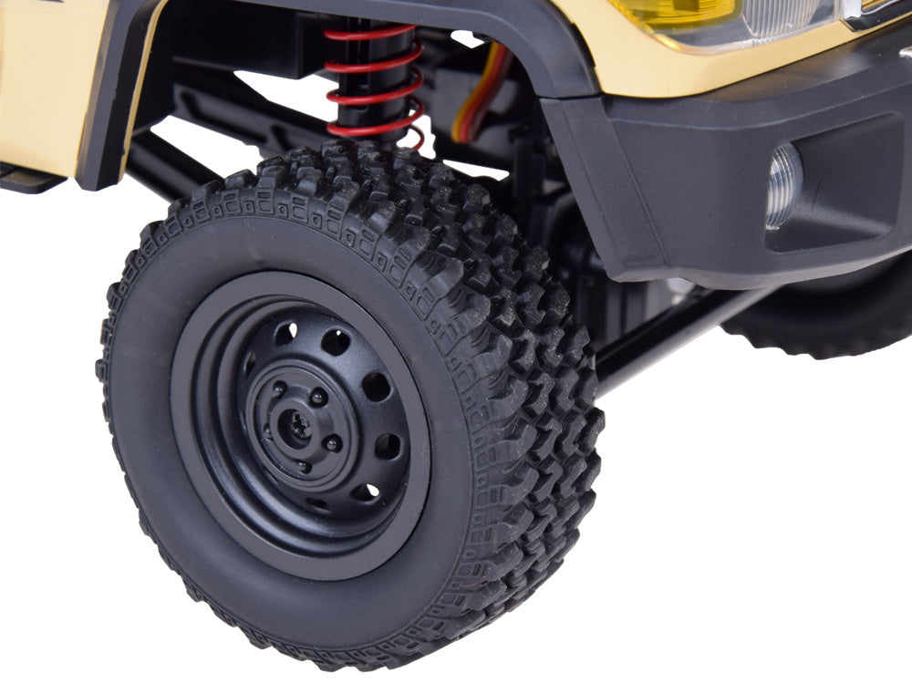 Nuotoliniu būdu valdomas Toyota Land Cruiser 4x4 Pickup automobilis, kreminis