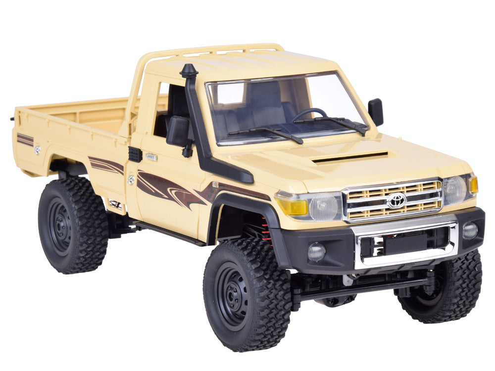 Nuotoliniu būdu valdomas Toyota Land Cruiser 4x4 Pickup automobilis, kreminis