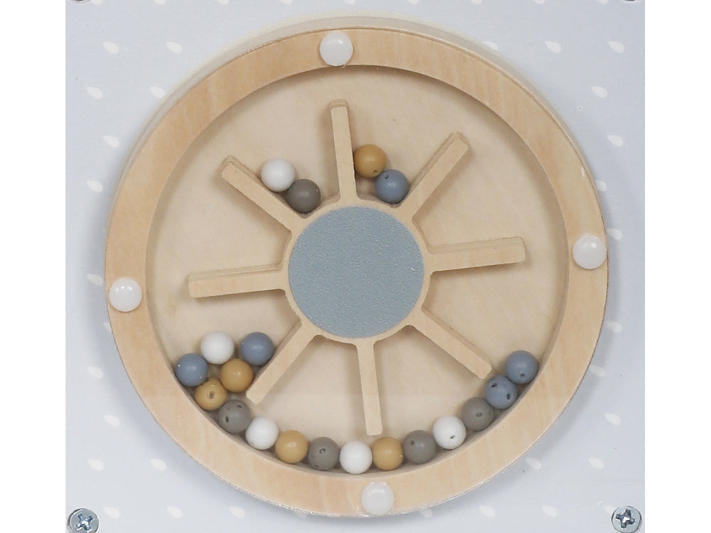 Medinis Montessori daugiafunkcinis veiklos kubas vaikams, mėlynas