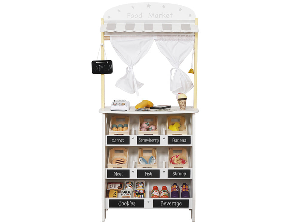 Medinis parduotuvės prekystalis su priedais 2in1