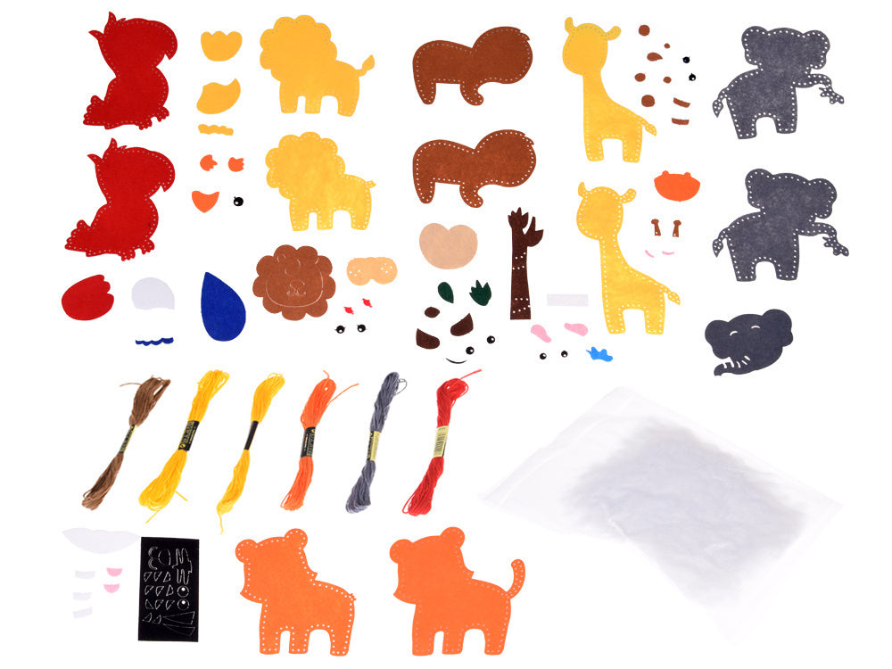 Kūrybinis rankų darbo rinkinys, džiunglių gyvūnai