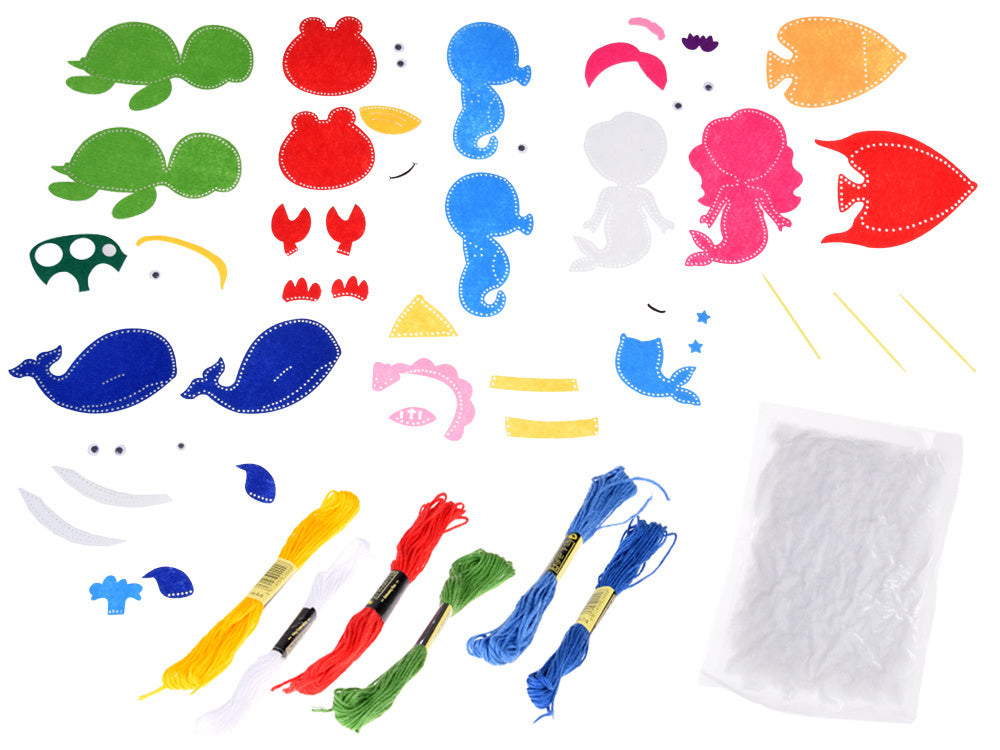 Kūrybinis rankų darbo rinkinys, jūros gyvūnai