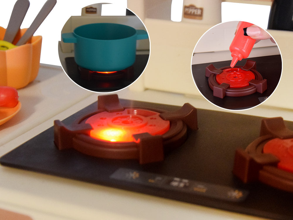 Interaktyvi virtuvėlė vaikams su priedais 55 el.