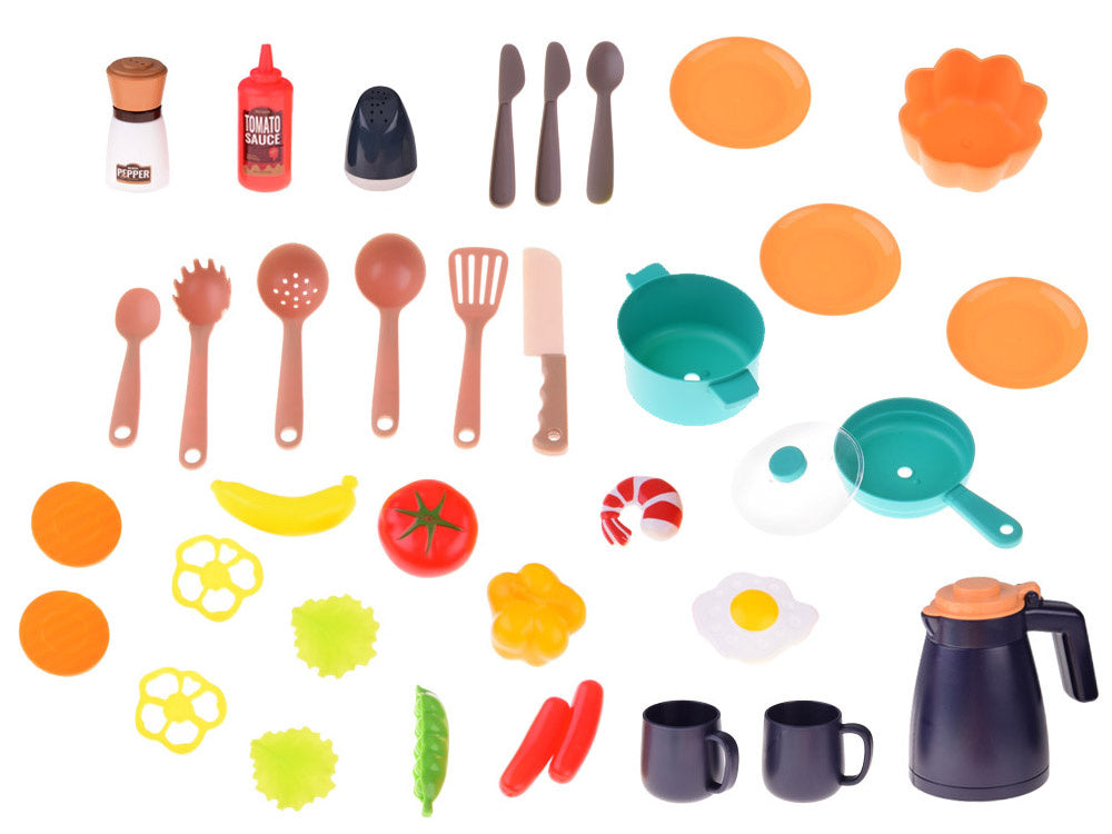 Interaktyvi virtuvėlė vaikams su priedais 55 el.