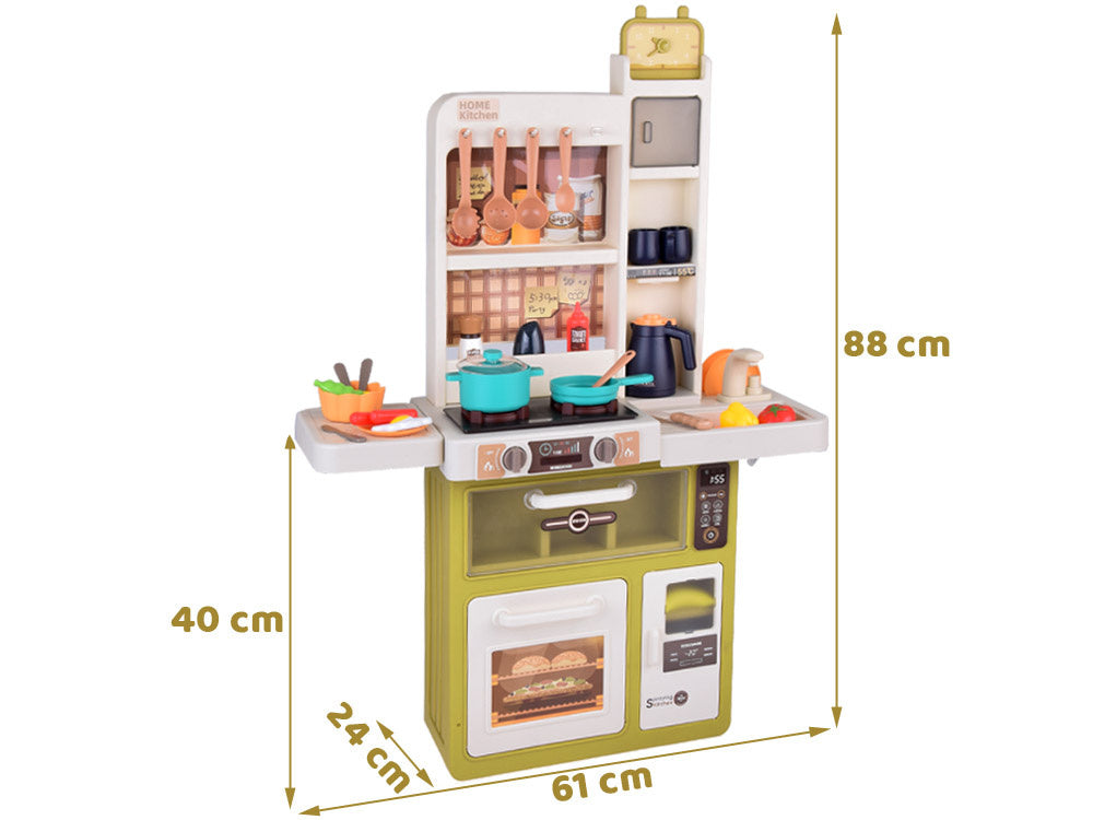 Interaktyvi virtuvėlė vaikams su priedais 55 el.