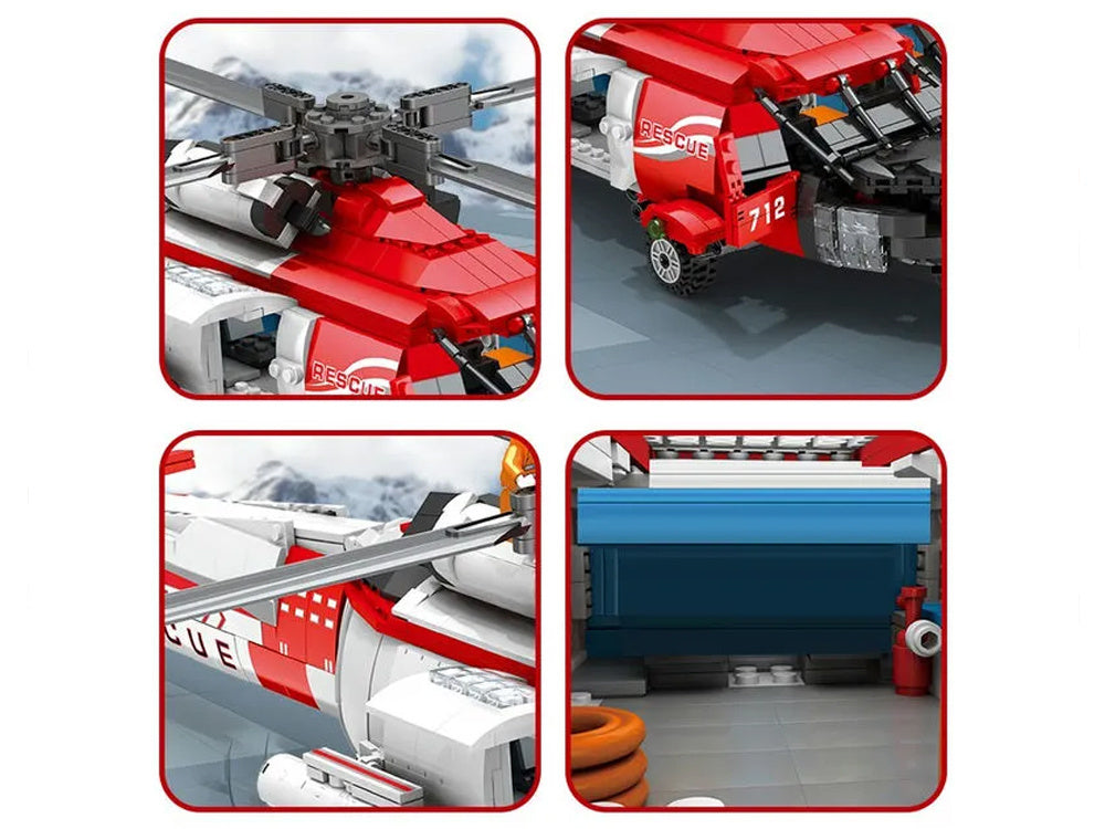 Sraigtasparnio  HH-60J Jayhawk konstruktorius 1137 el, raudonas