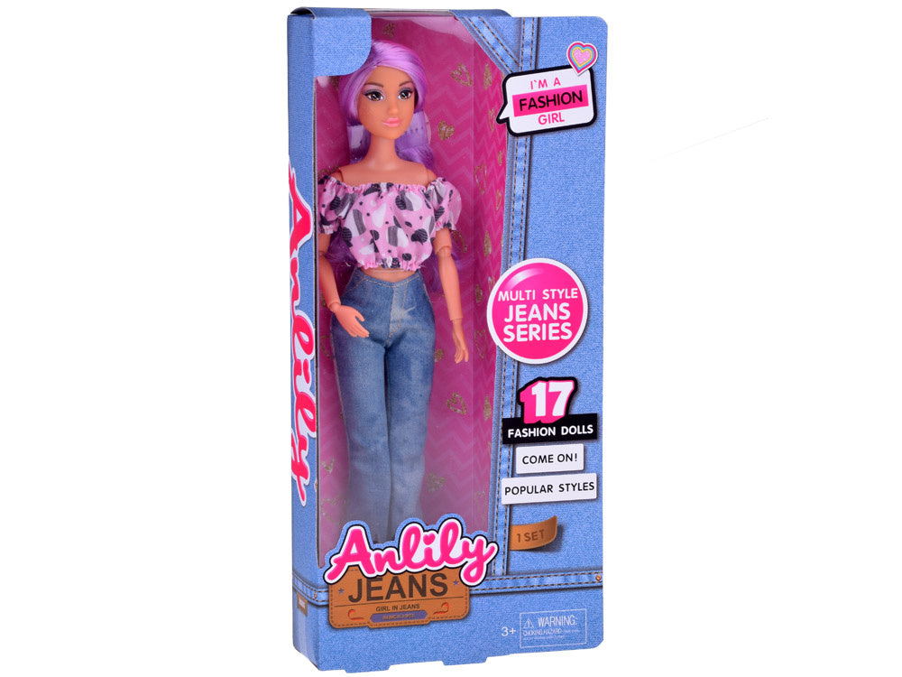 Lėlė Anlily su džinsais