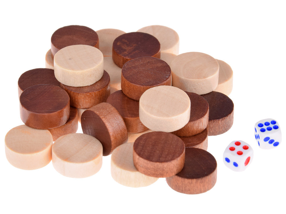 Medinių šachmatų ir šaškių rinkinys 3in1