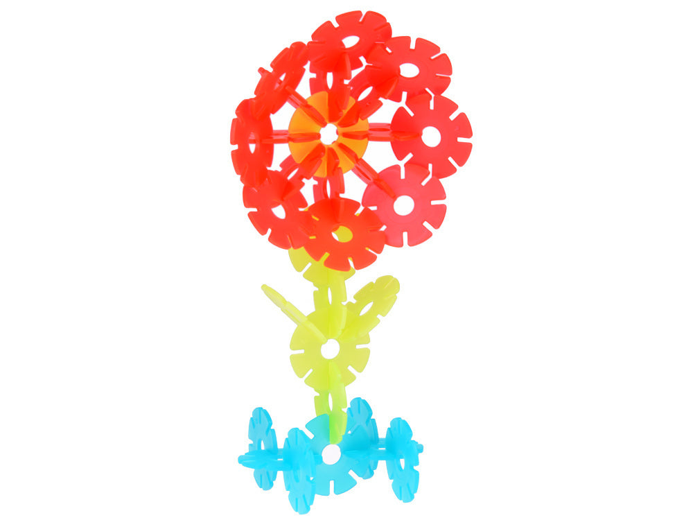 Spalvotų 3D statybinių kaladėlių rinkinys vaikams, 140 el.