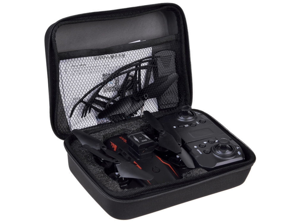 Nuotoliniu būdu valdomas dronas Quadrocopter Flying, juodas