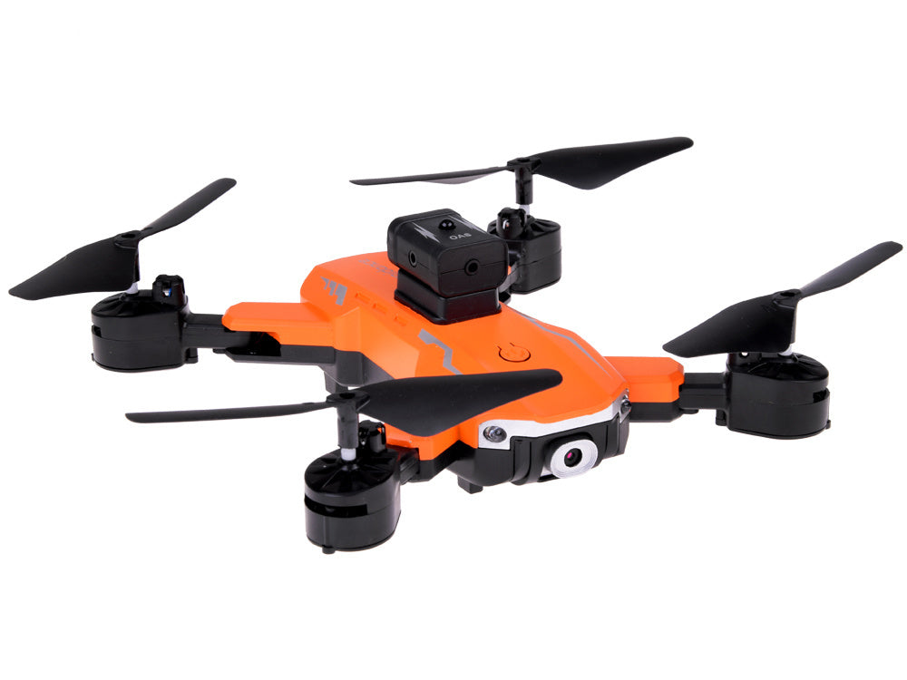 Nuotoliniu būdu valdomas dronas Quadrocopter Flying, oranžinis