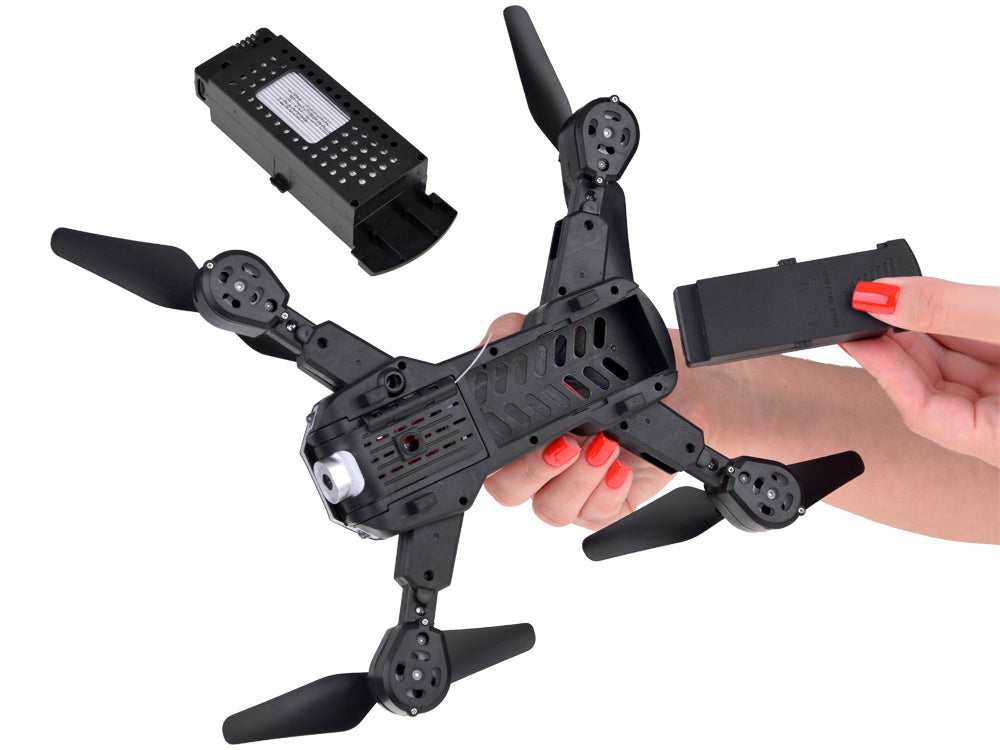 Nuotoliniu būdu valdomas dronas Quadrocopter Flying, oranžinis